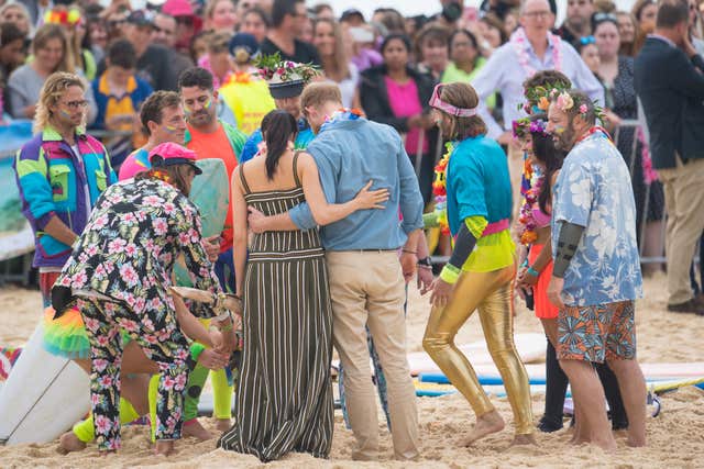 Harry and Meghan met members of community group One Wave