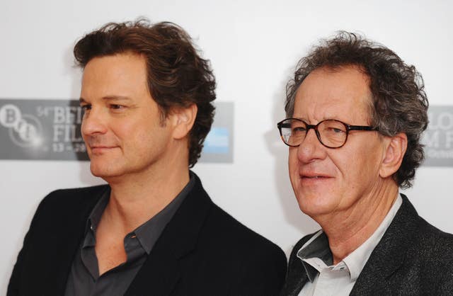 Geoffrey Rush and Colin Firth