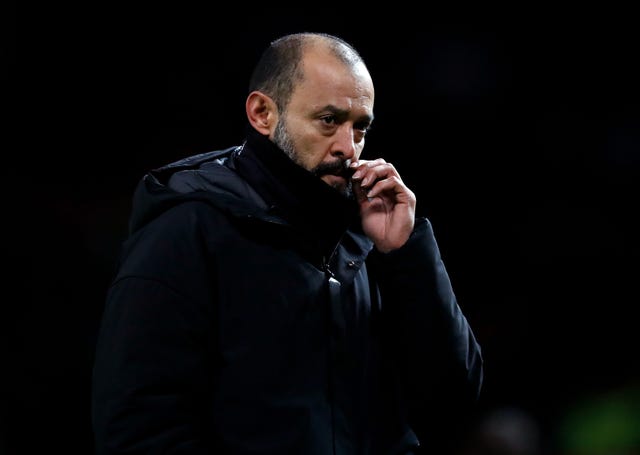 Wolves boss Nuno Espirito Santo was left cursing his side's luck with VAR (Martin Rickett/PA)