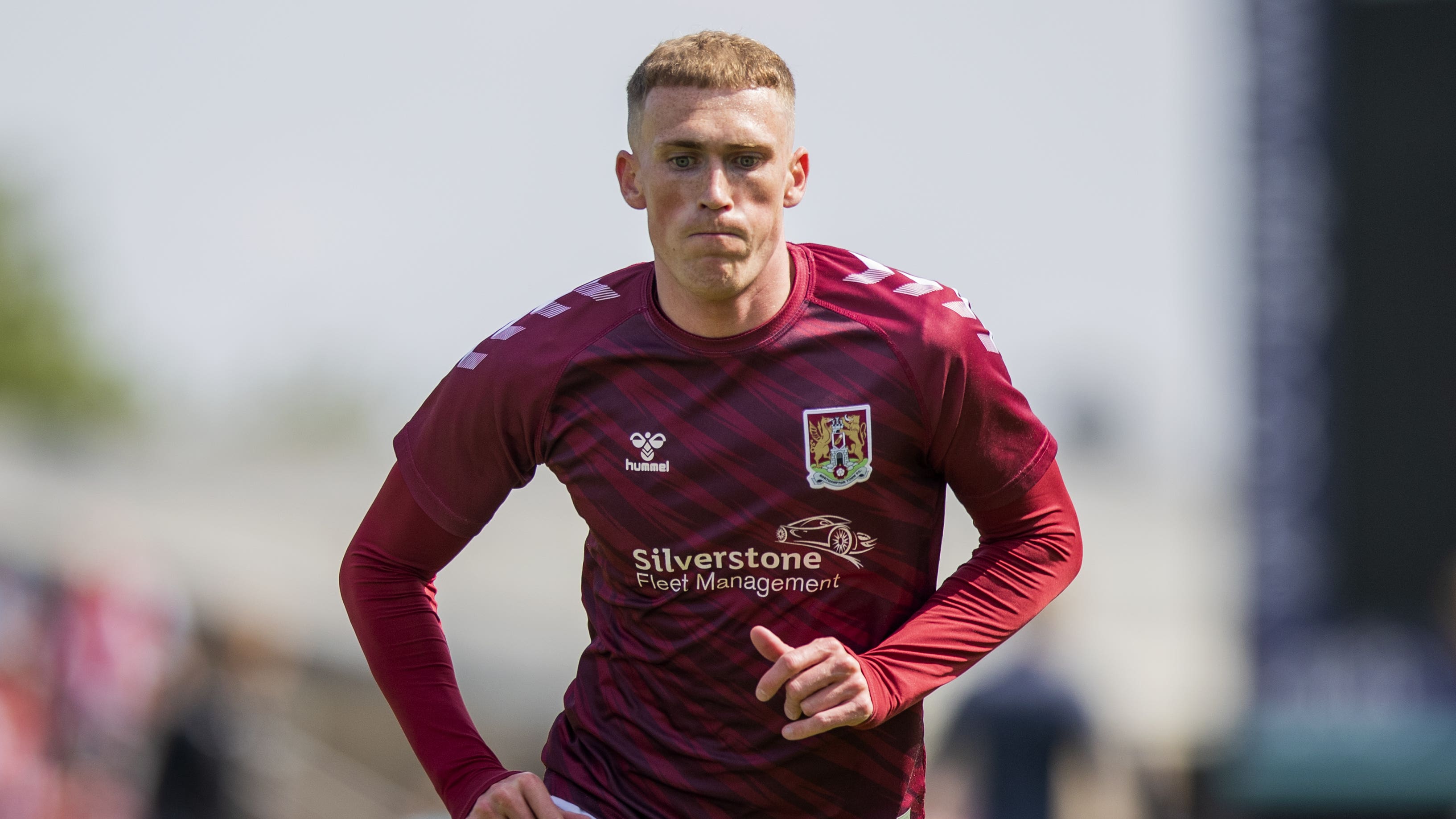 Mitch Pinnock opened the scoring for Northampton (Leila Coker/PA)