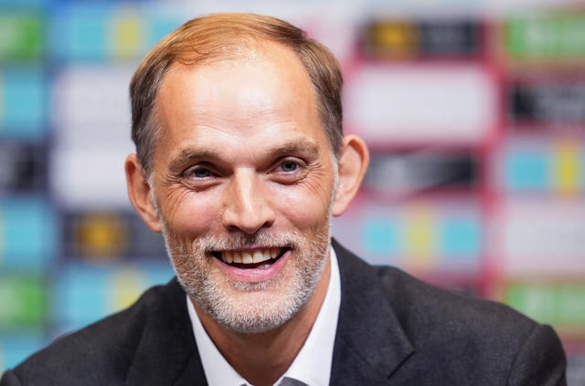 Thomas Tuchel faces the media