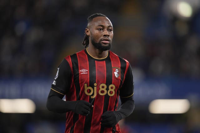 Bournemouth’s Antoine Semenyo in action during a game