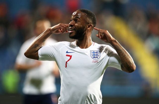 Raheem Sterling responded to racist taunts with his celebration in Montenegro 