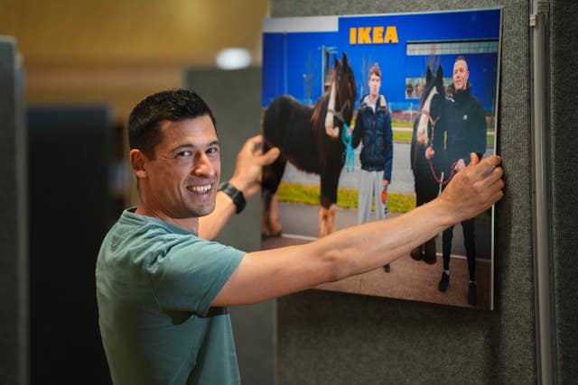 Peter Varga prepares his 10th anniversary exhibition at the Lexicon Library in Dun Laoghaire