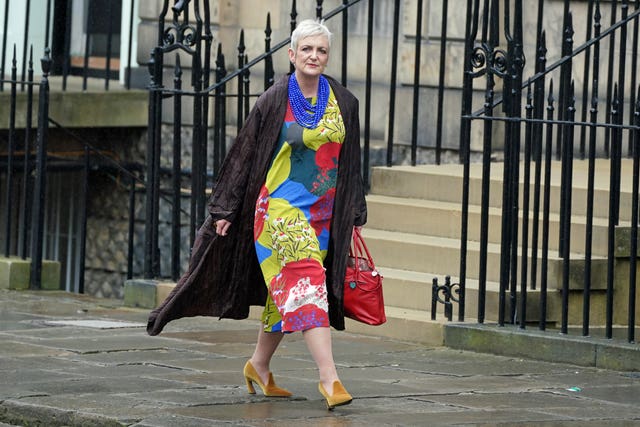 Angela Constance entering Bute House