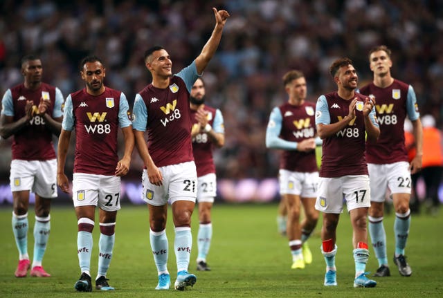 Anwar El Ghazi scored Villa's second goal against Everton