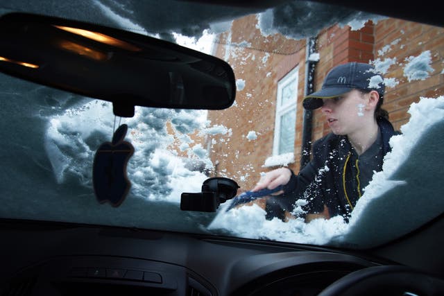 Clearing the windscreen