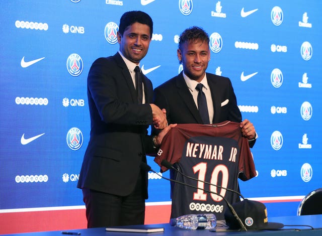 Neymar swapped Barcelona for PSG in 2017
