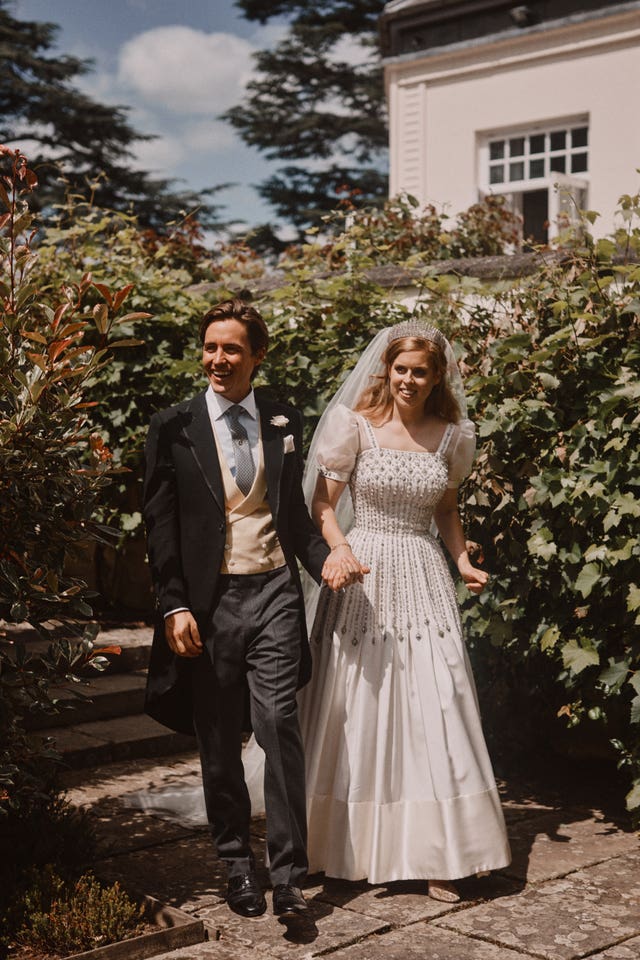 Edoardo and Beatrice on their wedding day. Benjamin Wheeler