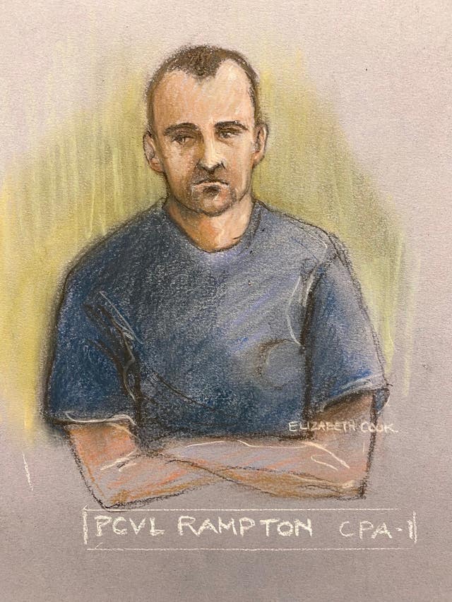 A court artist sketch by Elizabeth Cook of David Carrick at an earlier hearing (Elizabeth Cook/PA)