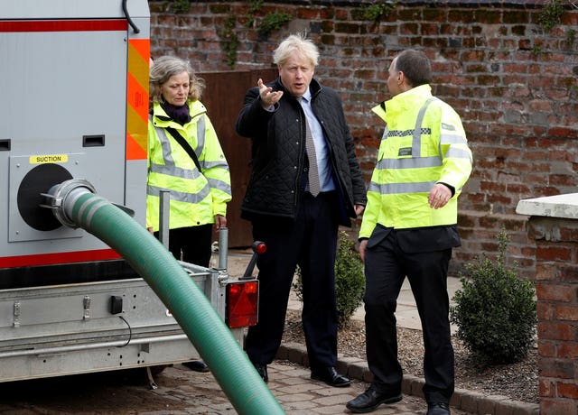 Britain’s Prime Minister Boris Johnson visits Bewdley