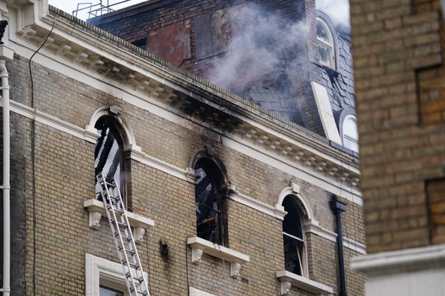 South Kensington fire scene