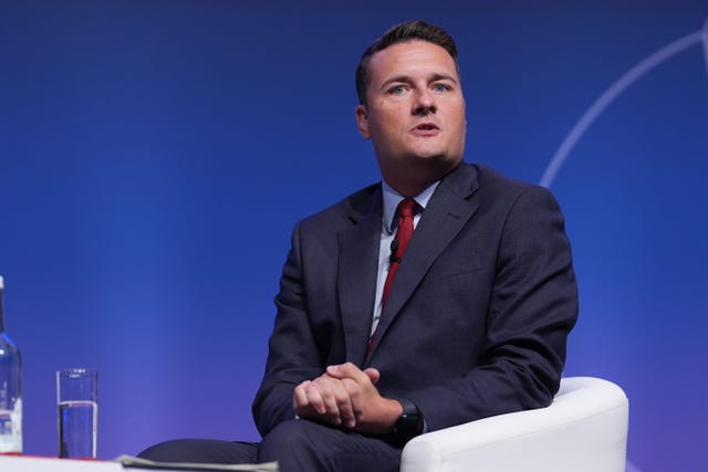 Health Secretary Wes Streeting speaking during the RCOG World Congress 2025, at the ExCel London