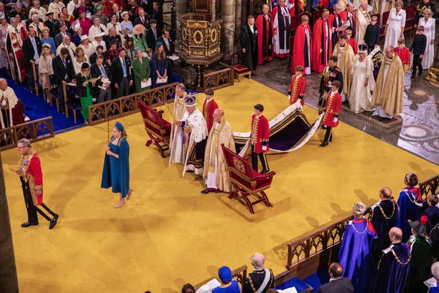 The Jewelled Sword of Offering was carried for the rest of the coronation ceremony