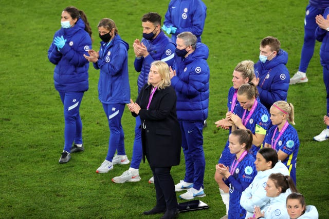 Hayes and her players lost the Women's Champions League final to Barcelona last season.