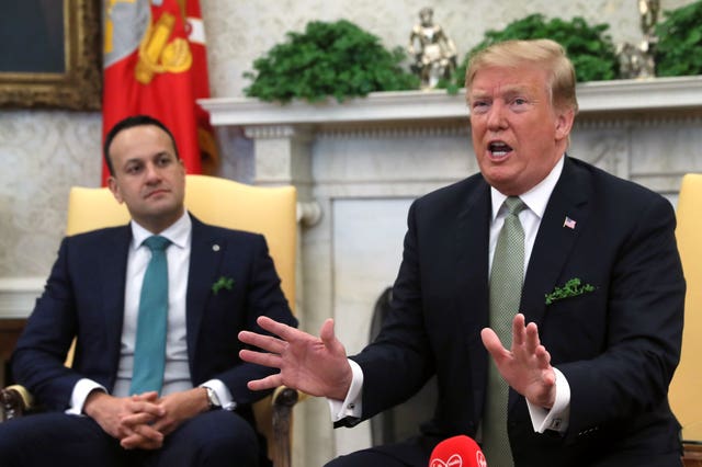 Leo Varadkar with Donald Trump