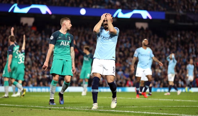 Manchester City's last home Champions League match saw them knocked out of last season's competition by Tottenham