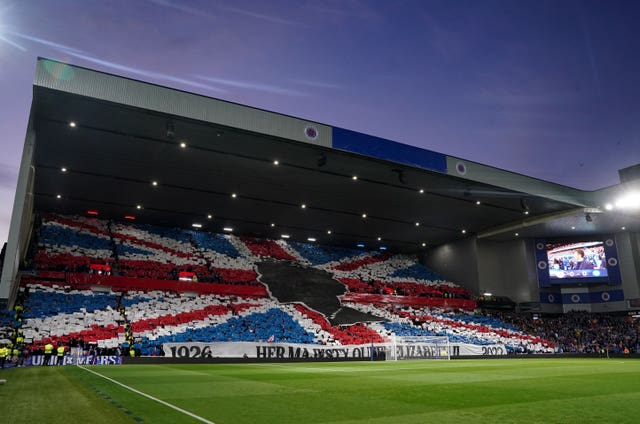 Tributes at Ibrox for the Queen 