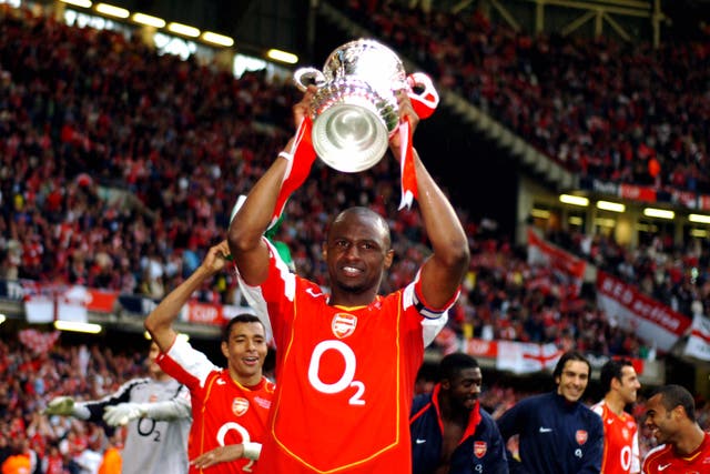 Vieira won plenty of silverware at Arsenal, including his third FA Cup in his final game for the club.