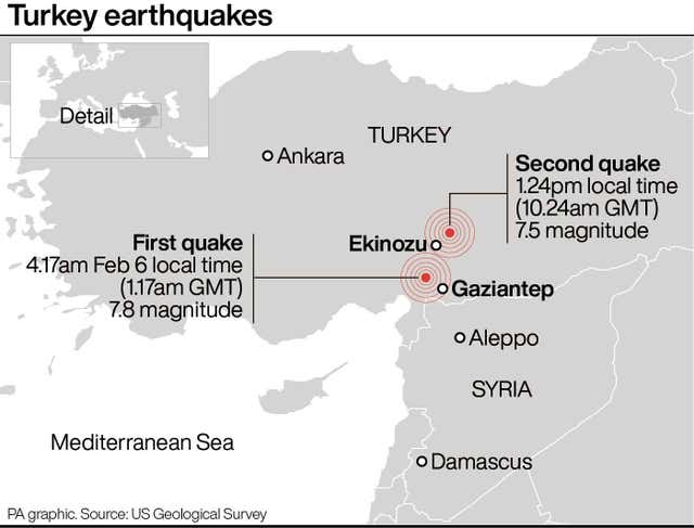 Quake zone graphic