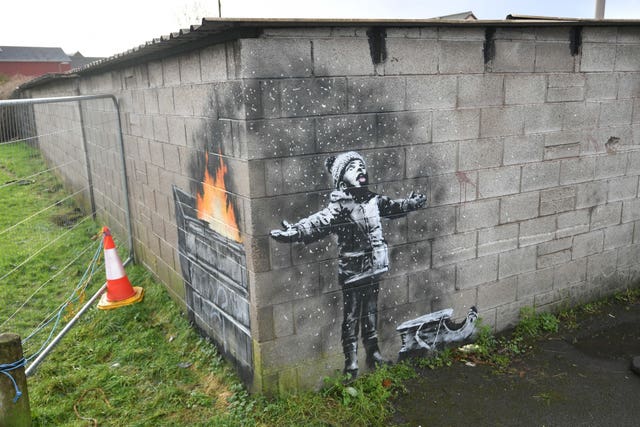 Banksy’s Season’s Greetings to leave Wales