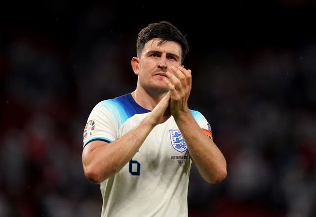 Harry Maguire retains his place in the squad despite not featuring for Manchester United this season