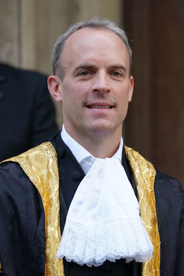 The new Lord Chancellor Dominic Raab (Gareth Fuller/PA)