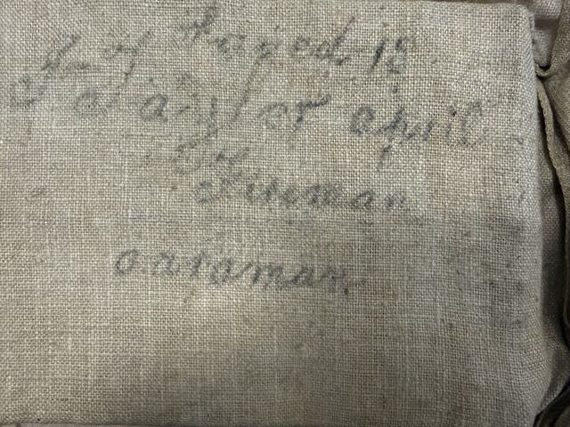 Signatures on the life jacket 