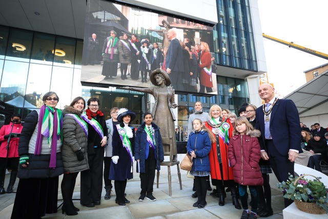 Emmeline Pankhurst statue unveiling