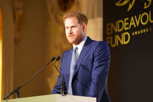 The Duke and Duchess of Sussex attend the Endeavour Fund Awards