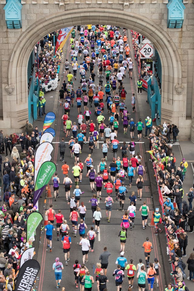 London Marathon runners