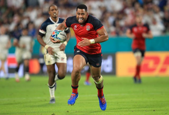 Joe Cokanasiga touched down twice for England against USA