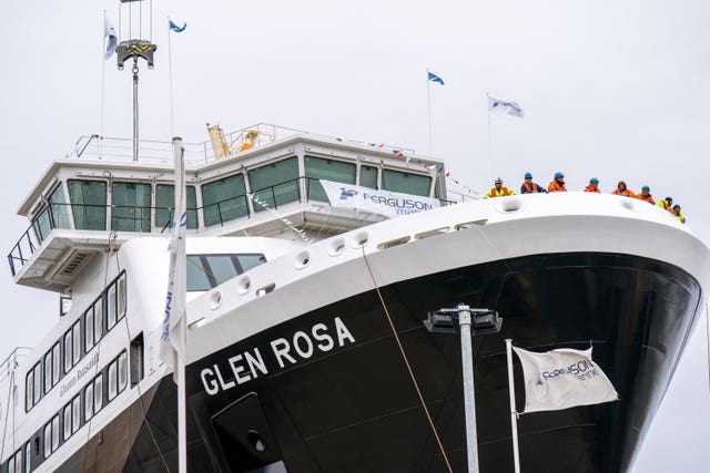 MV Glen Rosa launch
