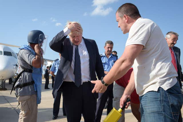 Boris Johnson visits Libya
