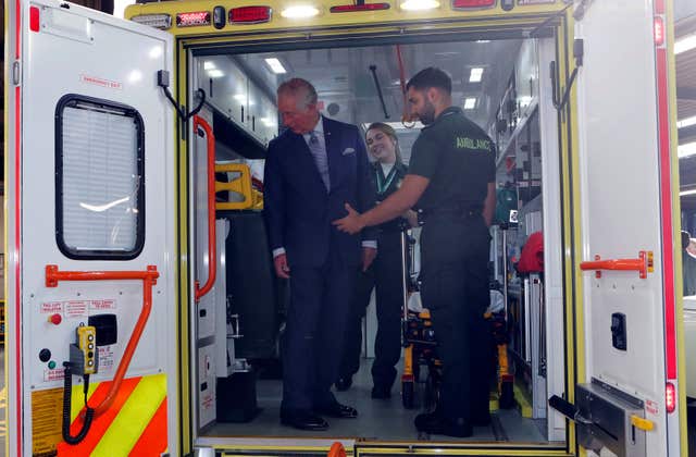 Royal visit to London Ambulance Service