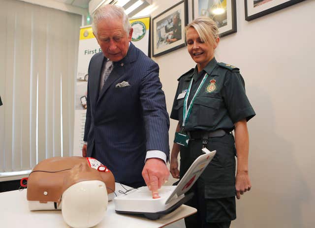 Royal visit to London Ambulance Service