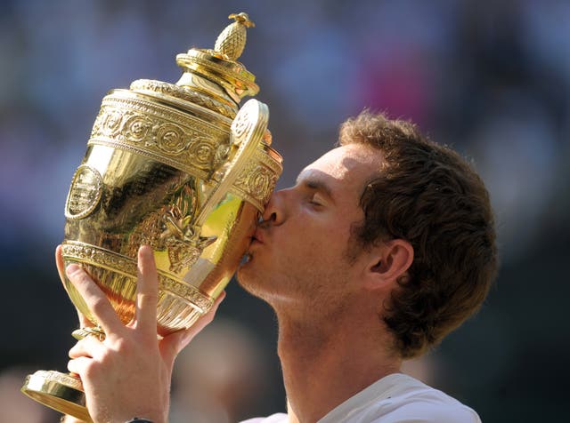 Murray won the last of his three grand slams at Wimbledon