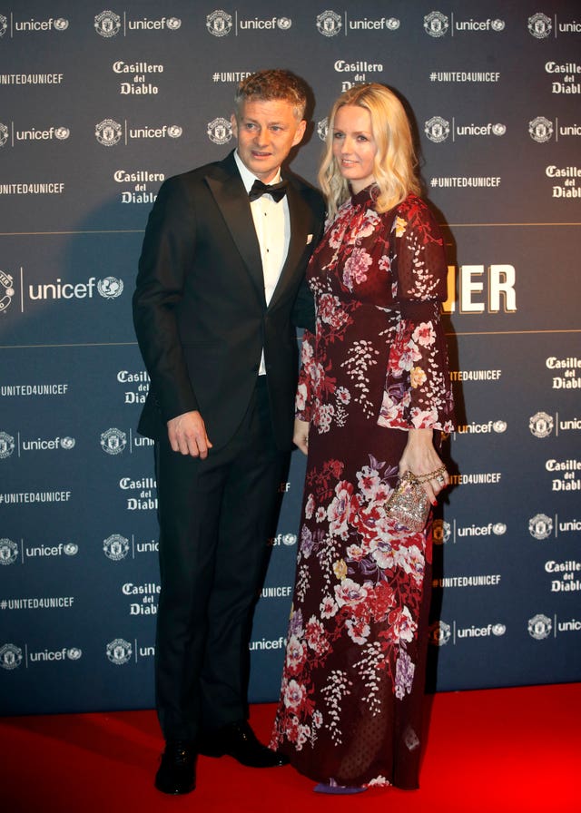 Ole Gunnar Solskjaer with wife Silje