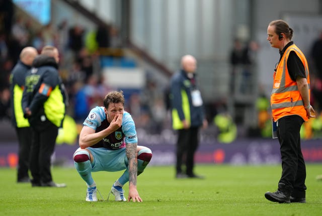 Burnley were relegated from the Premier League last season