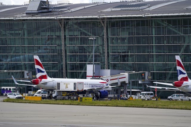 British Airways aircraft at Heathrow Airport