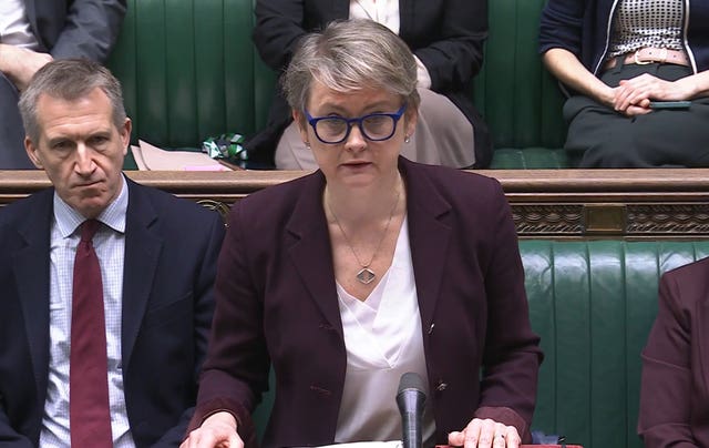 Yvette Cooper in the Commons