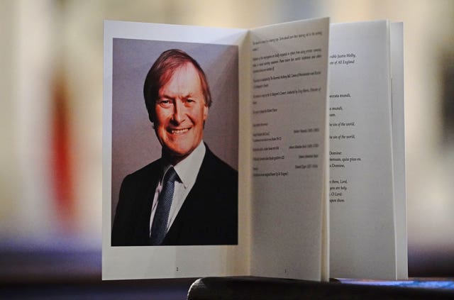 The order of service at a service to honour Sir David Amess