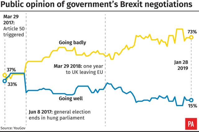 Public opinion of Government's Brexit negotiations