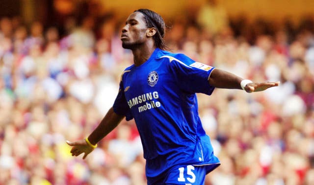 Didier Drogba scored twice against Arsenal in the 2005 Community Shield - he would go on to be a thorn in the side of the Gunners over the years.