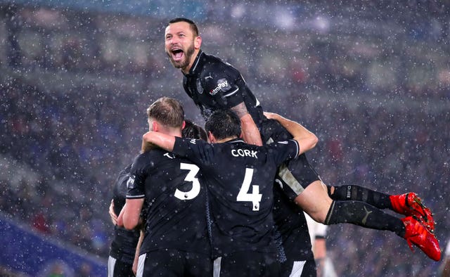 Burnley were 3-1 winners at a rain-soaked Amex Stadium on Saturday evening