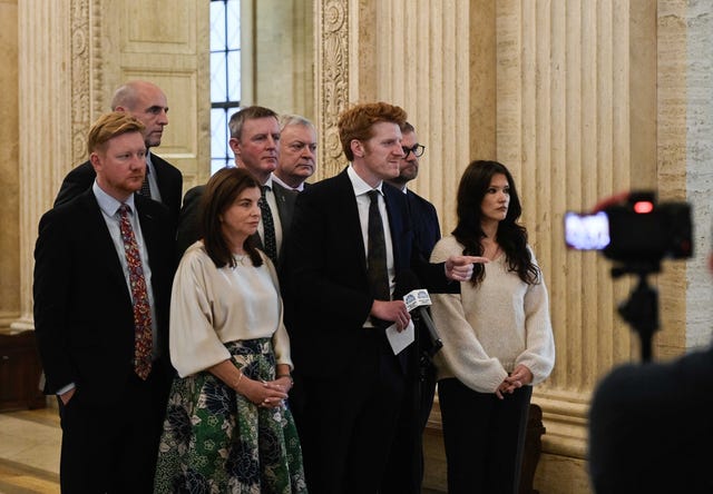 Matthew O’Toole and members of the SDLP 