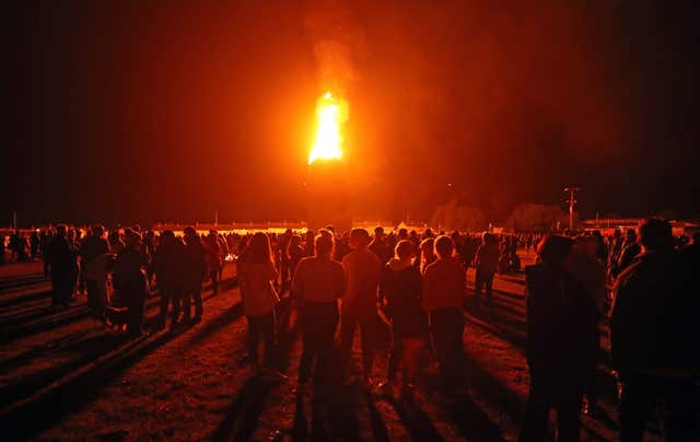 Loyalists across Northern Ireland have been building bonfires in preparation for the eleventh night celebrations