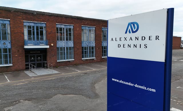 Alexander Dennis plants closure