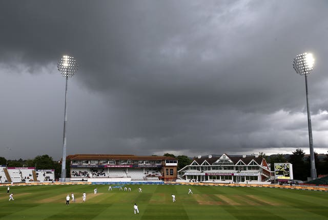 The rain brought the game at Taunton to a premature end