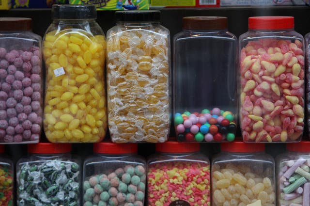 Sweets in a shop window